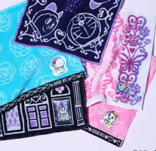 D-006 アナスイ×ドラえもん タオルハンカチ5枚セット