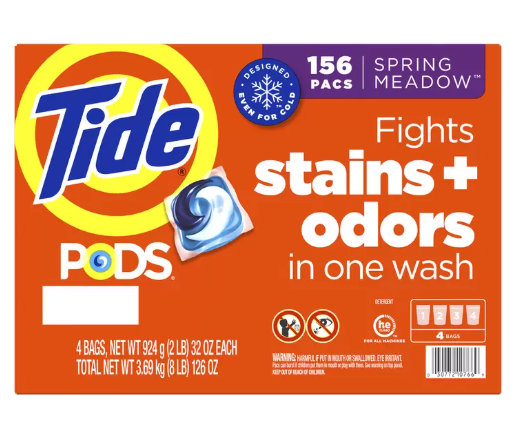 D-031 タイド ポッズ スプリング メドウ 洗濯洗剤 39個 x 4 パック