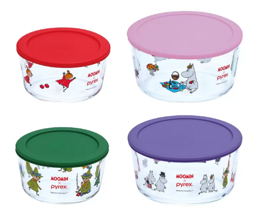 D-034 パイレックス ムーミン ガラス食品保存容器