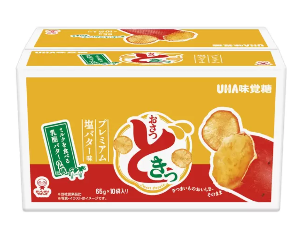 F-006 UHA おさつどきっ プレミアム塩バター味 65g × 10袋入り