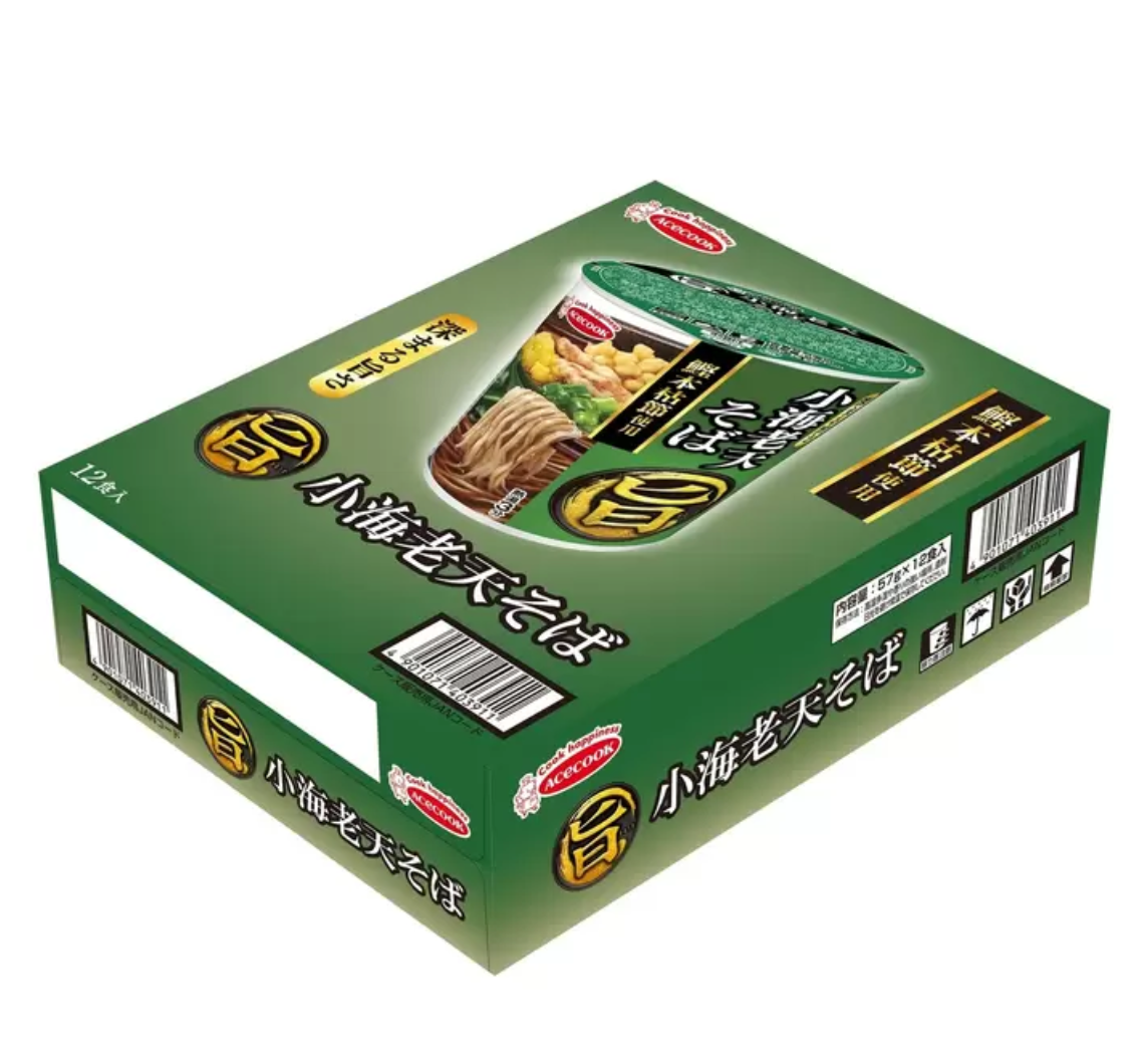 F-008 エースコック小海老天そば 12食