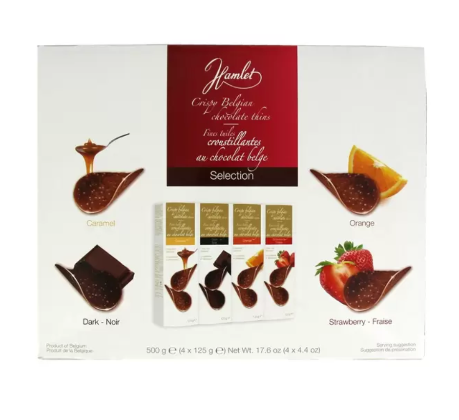 F-037 ハムレット ショコラズ 4 フレーバー アソート クリスピー ベルジャン・チョコチップ