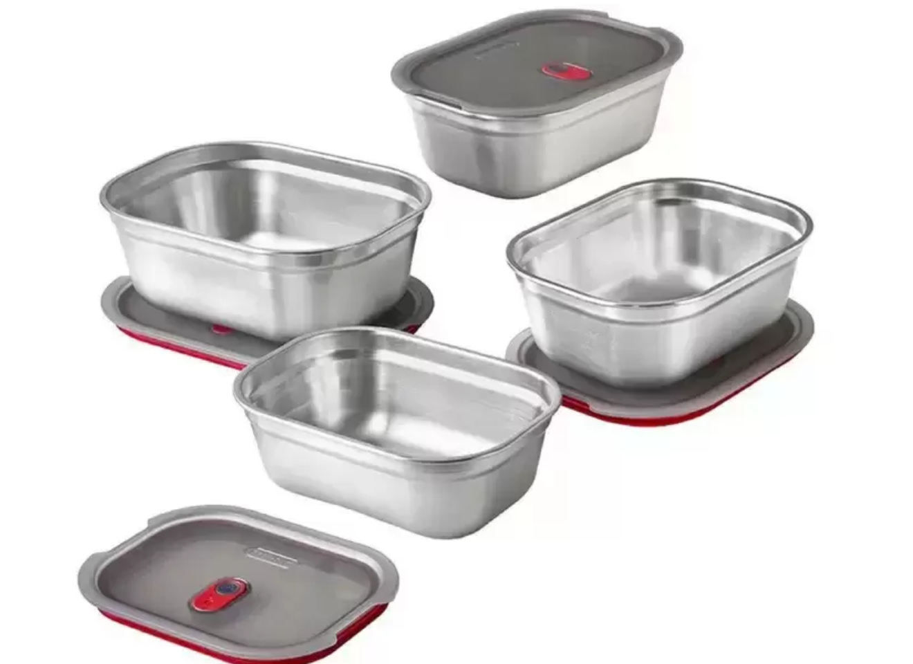 K-001 Black & Blum ステンレス製多機能保存容器 4個セット