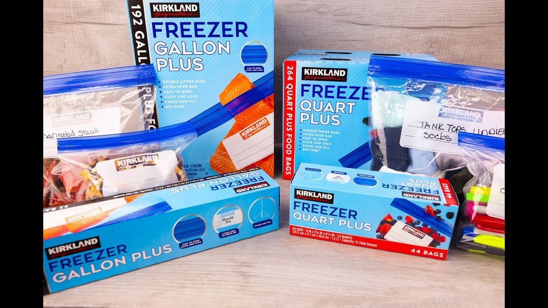【レビュー】カークランドシグネチャー フリーザーバッグ ｜コスパ最強で使いやすい保存袋 | FUKURAMO
