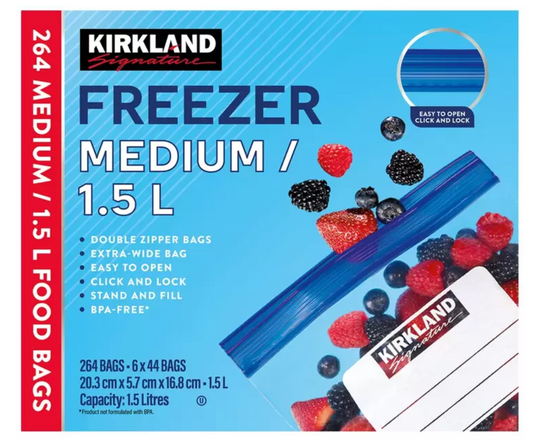 K-019　カークランドシグネチャー フリーザーバッグ Mサイズ