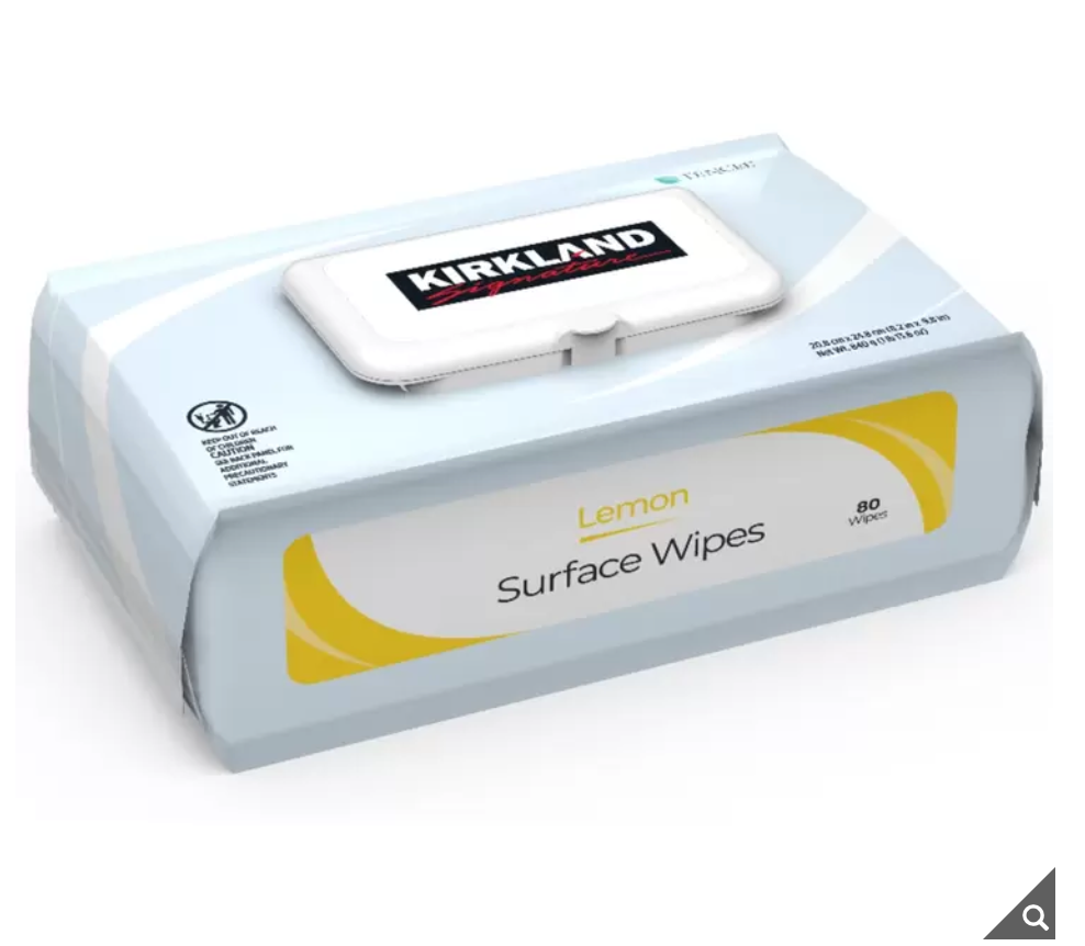 カークランドシグネチャー フレッシュエア サーフェスワイプ 80枚入り 掃除用除菌シート